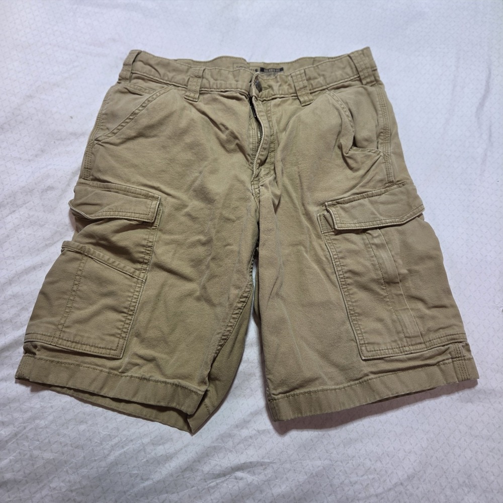 Carhartt Cargo Shorts Mens 32 Tan Relaxed Fit Workwear Utility Casual